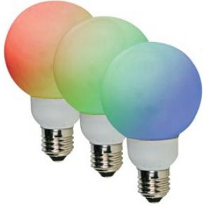 Image of RGB- LEDLAMP - E27 - 20 LEDS - Ø 60mm - Velleman
