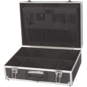 Image of Gereedschapskoffer Met Aluminium Frame 455 X 330 X 152 Mm Zwart