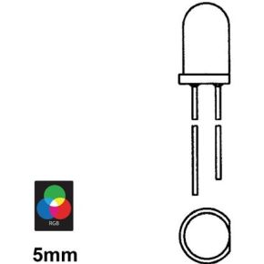 Image of Low-cost Led 5mm Geel Diffuus - 15mcd - (50 st.)