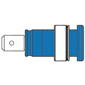Image of Geisoleerde Inbouwbus 4mm, Aanraakveilig / Blauw (seb 2620-f6,3)