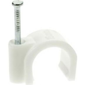 Image of Ronde kabelclip - Witte kabelclip - HQ Products