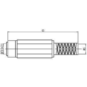 Image of Vrouwelijke Dc-stekker 2.1mm X 5.5mm - (10 st.)