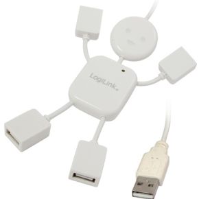 Image of LogiLink 4 poorten USB 2.0 hub UA0071 Wit