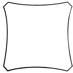 Image of Zonnezeil - Vierkant - 5 X 5 M - Kleur: CrÈme