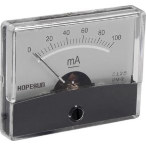 Image of Analoge Paneelmeter Voor Dc Stroommetingen 100ma Dc / 60 X 47mm