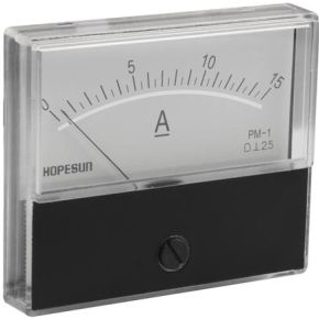 Image of Analoge Paneelmeter Voor Dc Stroommetingen 15a Dc / 70 X 60mm