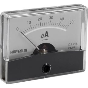 Image of Analoge Paneelmeter Voor Dc Stroommetingen 50µa Dc / 60 X 47mm