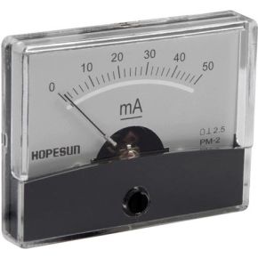 Image of Analoge Paneelmeter Voor Dc Stroommetingen 50ma Dc / 60 X 47mm