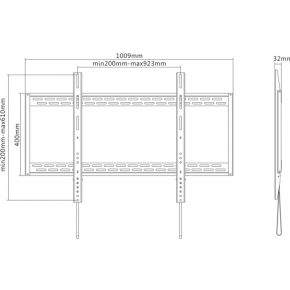 Image of Flatscreen Wall Mount For Large Format Displays (fixed)