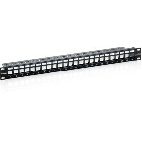 Image of Equip Cat. 6a Keystone Patch Panel, shielded, black