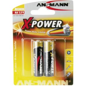 Image of 1x2 Ansmann Alkaline Mignon AA LR 6 X-Power