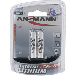 Image of 1x2 Ansmann Lithium Micro AAA LR 03 Extreme