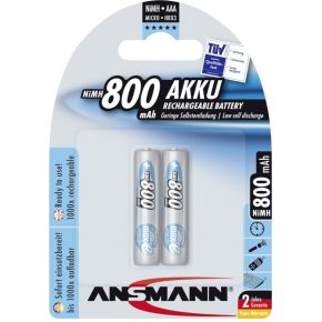 Image of 1x2 Ansmann maxe Accu NiMh Micro 800 mAh duits