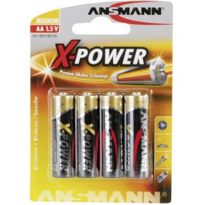 Image of 1x4 Ansmann Alkaline Mignon AA LR 6 X-Power