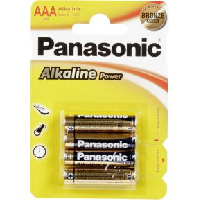 Image of 1x4 Panasonic Alkaline Power Micro AAA LR03
