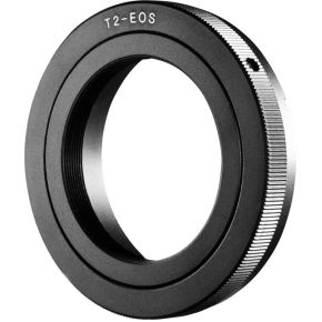 Image of Kipon Adapter T2 objectief aan Canon EF camera