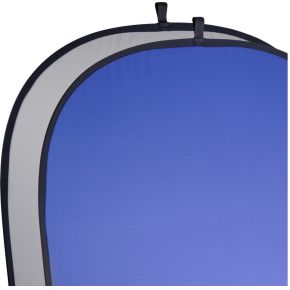 Image of Walimex 2in1 achtergronddoek grijs/blauw 180x210cm