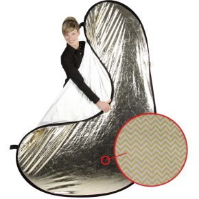 Image of Walimex 2in1 Foldable Reflector wavygold/white, 145x200