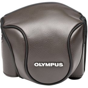 Image of Olympus CSCH-118 lederen tas bruin voor Stylus 1