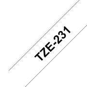 Brother-lettertape-TZE-231-wit-zwart-12-mm