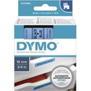Dymo-D1-Schriftband-19-mm-x-7-m-zwart-op-blauw-45806