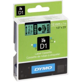 Image of DYMO 45019 Labeltape Tapekleur: Groen Tekstkleur:Zwart 12 mm 7 m