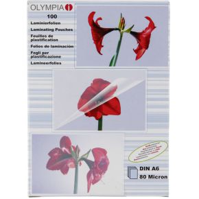 Image of 1x100 Olympia lamineerfolie DIN A6 80 micron 9168