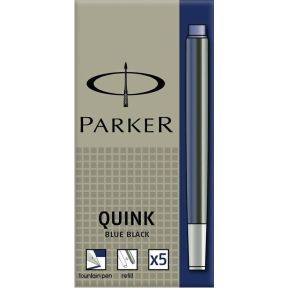 Image of 1x5 Parker Inktpatroon Quink zwart-blauw