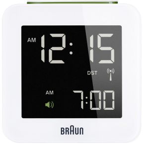 Image of Braun BNC 009 Global Radio Controlled Alarm Clock white