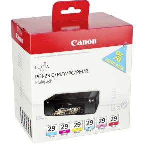 Image of Canon Multipack PGI-29 CMY, PC, PM, R 6 kleuren