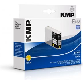 Image of KMP E136 inktpatroon geel compatibel met Epson T7024