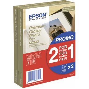 Image of 2x 40 Epson Premium Glans Photo Papier 10x15 cm. 255 g