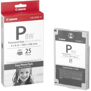 Image of Canon E-P25BW 25 vel postcard 10x15cm zwart-wit