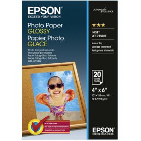 Image of Epson Photo Paper Glossy 10x15 cm 20 Sheets 200 g
