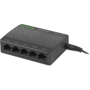 Lanberg-DSP1-1005-netwerk-Unmanaged-Gigabit-Ethernet-10-100-1000-Zwart-Grijs-netwerk-switch