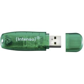 Image of Intenso Rainbow Line 8 GB USB-stick Groen USB 2.0