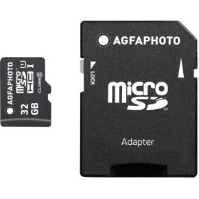 Image of AgfaPhoto Mobile High Speed 32GB MicroSDHC Class 10 + Adapte