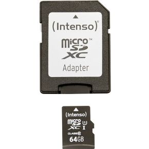 Image of Intenso 64GB microSDXC 64GB MicroSDXC UHS Class 10 flashgeheugen