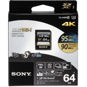 Image of Sony 64GB SDXC UZ-Series Professional UHS-I U3 95MB/s geheugenkaart