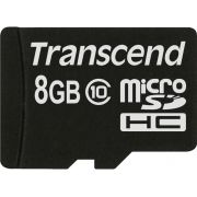 Transcend microSDHC 8GB Class 10 - [TS8GUSDC10]