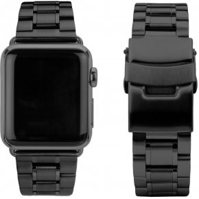 Image of CASEual rvs horlogeband voor Apple Watch 38mm, zwart