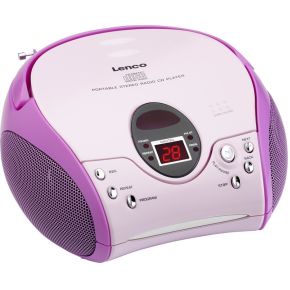 Image of FM CD-radio Lenco SCD-24 MP3 CD, FM Roze