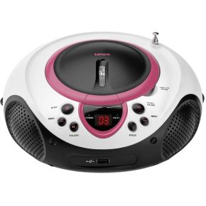Image of FM CD-radio Lenco SCD-38 USB pink AUX, CD, FM, USB Roze
