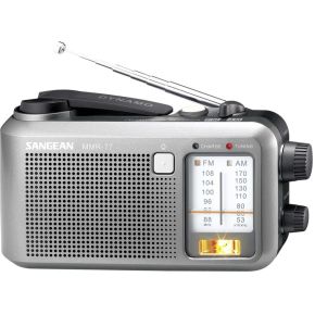 Image of FM Outdoorradio Sangean MMR-77 Middengolf, FM Spatwaterbestendig, Zaklamp, Herlaadbaar Grijs