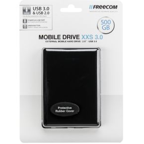Image of Freecom Harddisk Mobile Drive XXS 3.0 500GB, USB3.0, Extern (zwart)