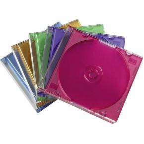 Image of 1x25 Hama CD-lege hoezen SlimBox gekleurd 51166