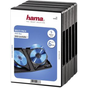 Image of Hama Dvd Box 6, Black, Pack Of 5 Pieces