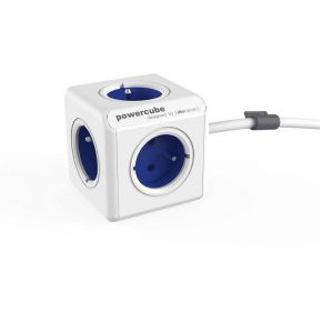 Image of allocacoc PowerCube Extended USB incl. 1,5 m kabel blauw Typ