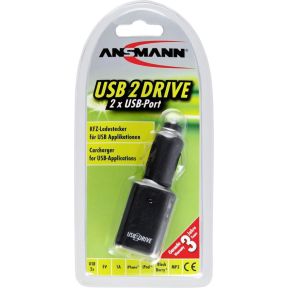 Image of Ansmann 5711013-510 USB-oplader (Auto, Vrachtwagenlader) Uitgangsstroom (max.) 1000 mA 2 x USB