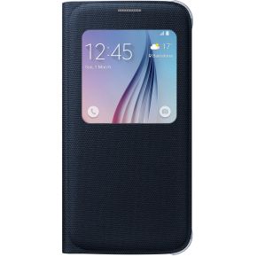 Image of originele S View Cover Canvas voor de Samsung Galaxy S6 - Donkerblauw